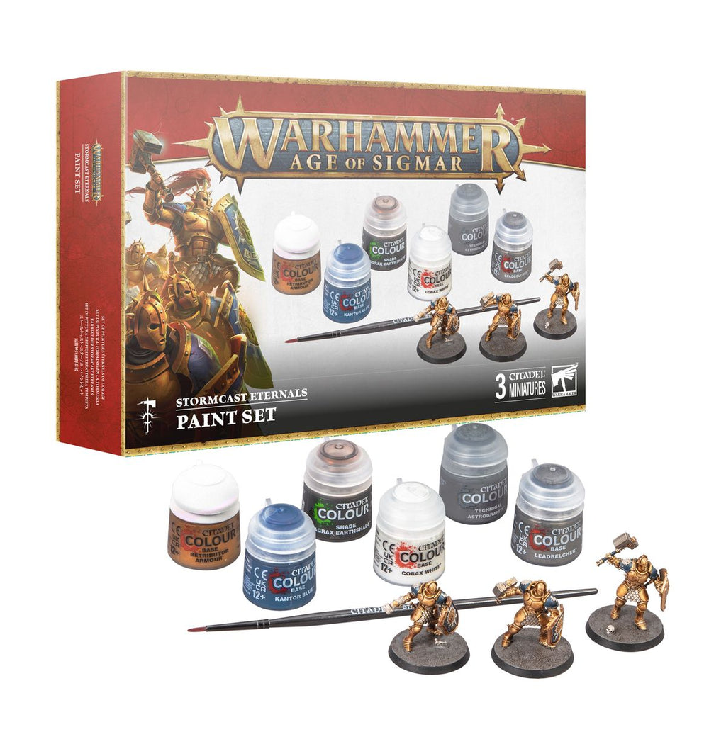 Age of Sigmar Stormcast Eternals Paint+Model set