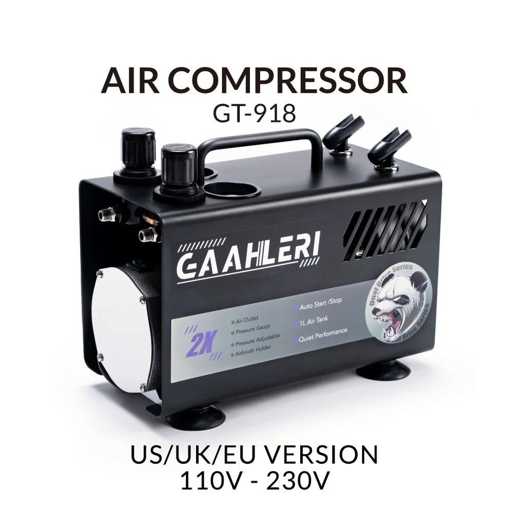 Airbrush Air Compressor GT-918 (Dual Drive Series)