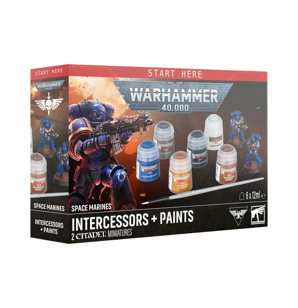 Space Marines: Intercessors and Paints Set (11th Edition)