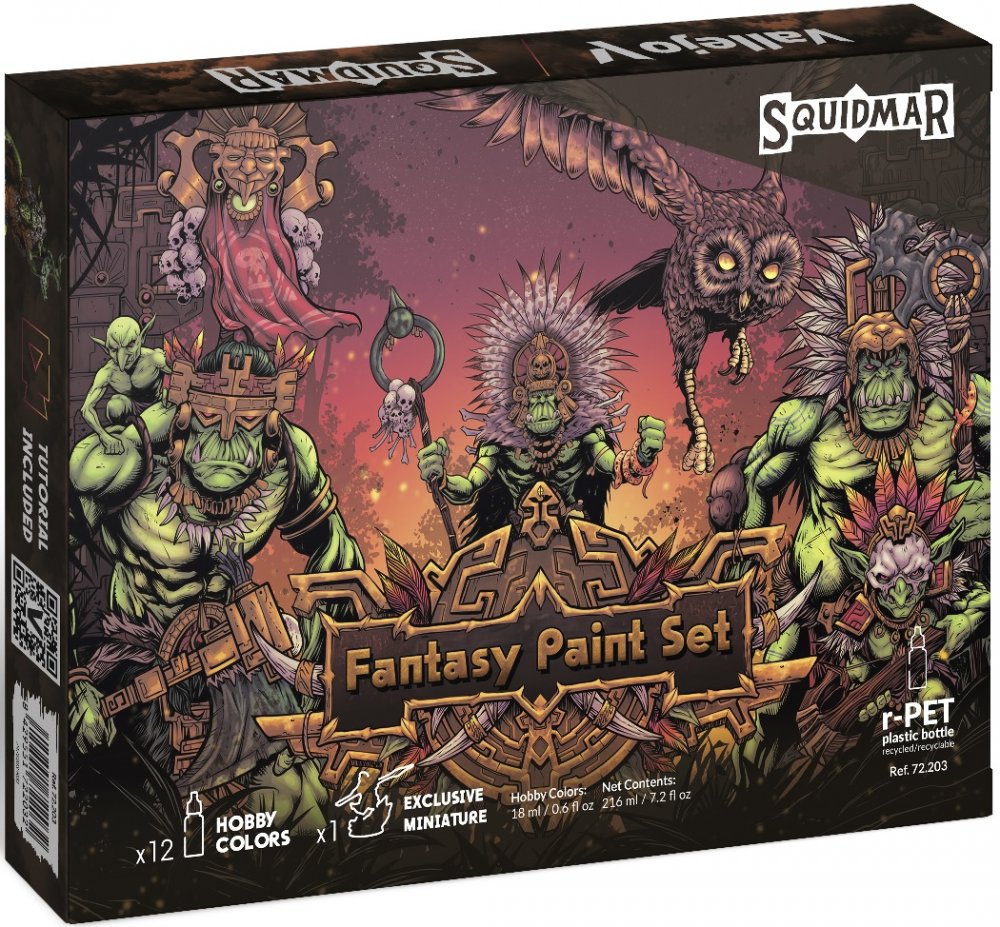 Vallejo Squidmar Miniatures Fantasy Paint Set