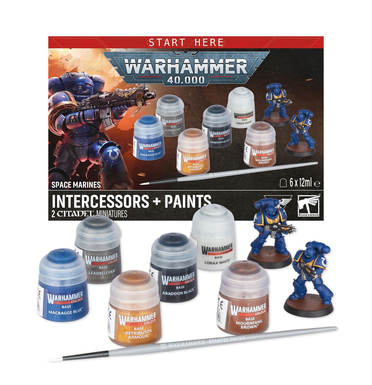 Space Marines: Intercessors and Paints Set (11th Edition)