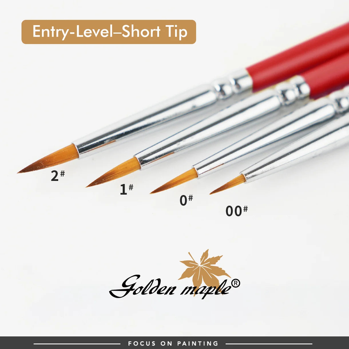 Entry-Level Nylon Detail Brushes - 16pcs/set