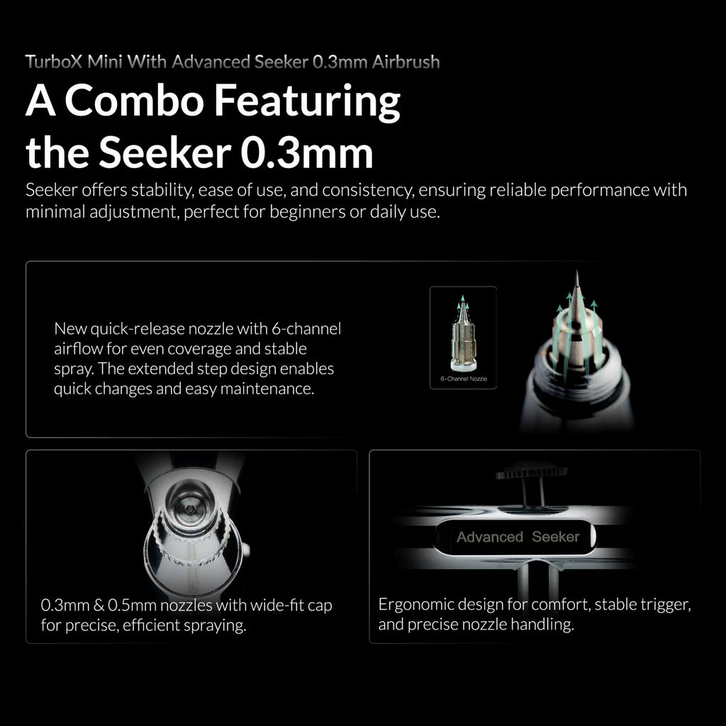 Turbox Mini Kit With Seeker 03 Airbrush