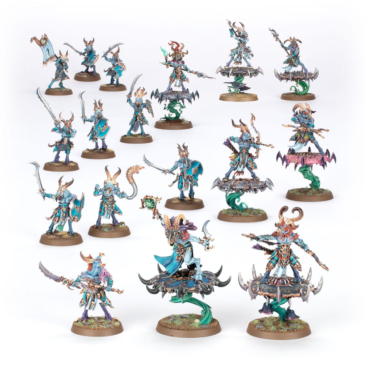 Spearhead: Disciples of Tzeentch – Tzaangor Warflock