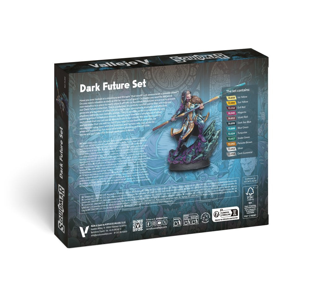 Vallejo Squidmar Miniatures Dark Future Paint Set