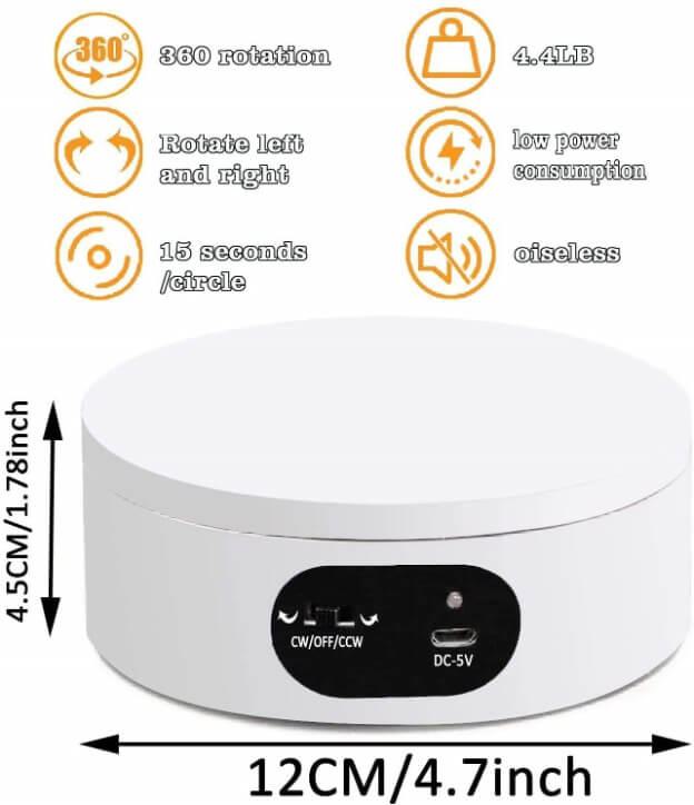 EVORETRO 360 Degrees Automatic Rotating Display