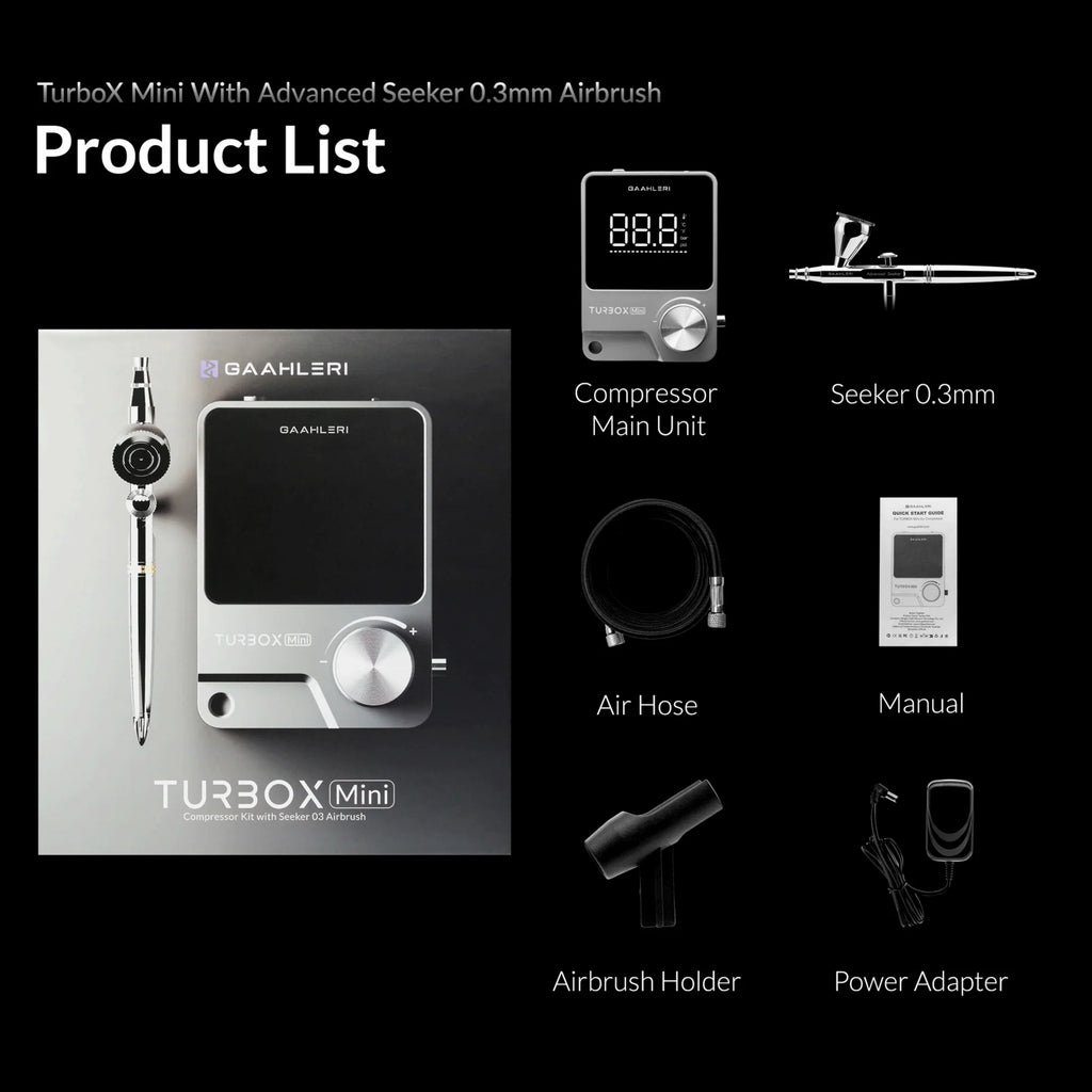 Turbox Mini Kit With Seeker 03 Airbrush