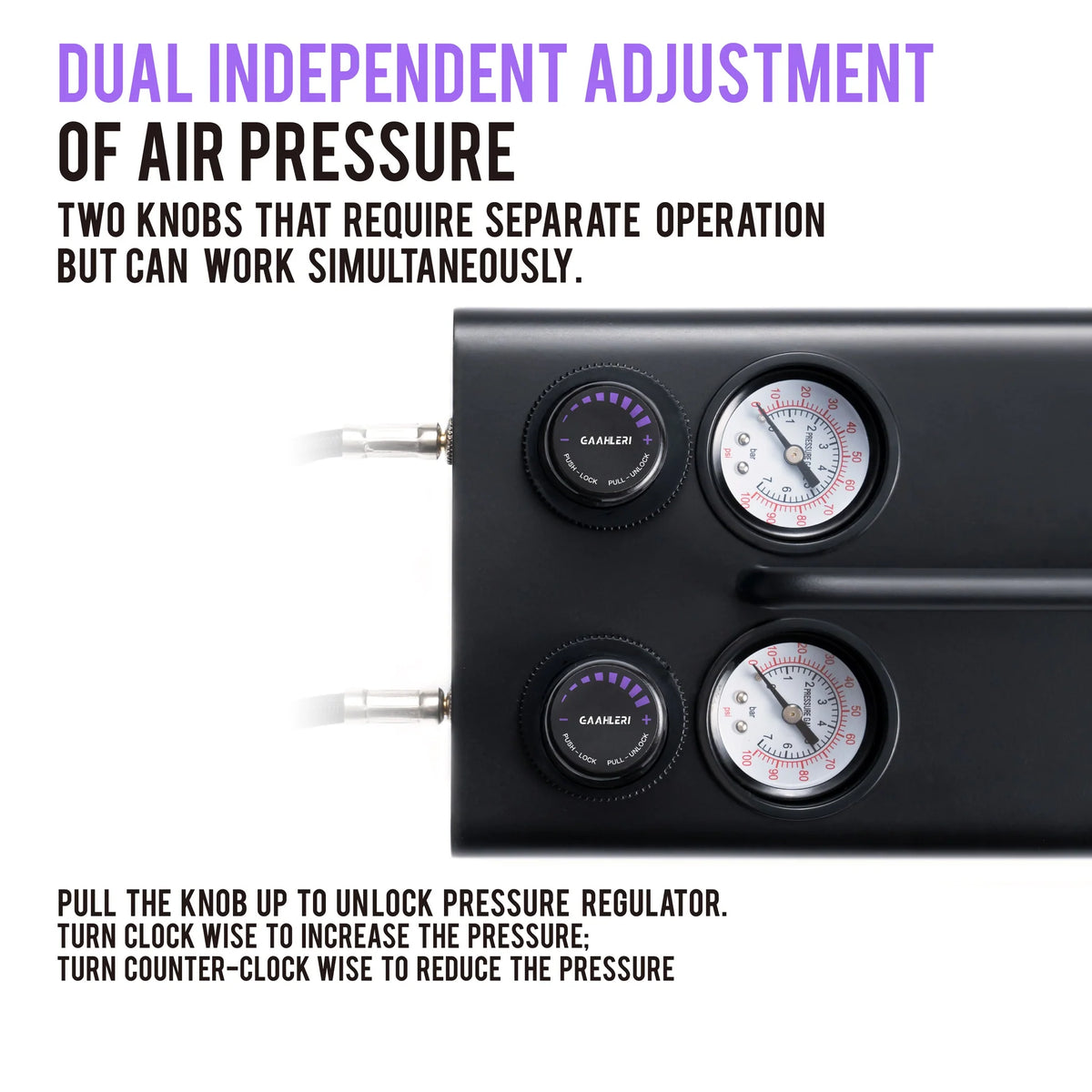 Airbrush Air Compressor GT-918 (Dual Drive Series)