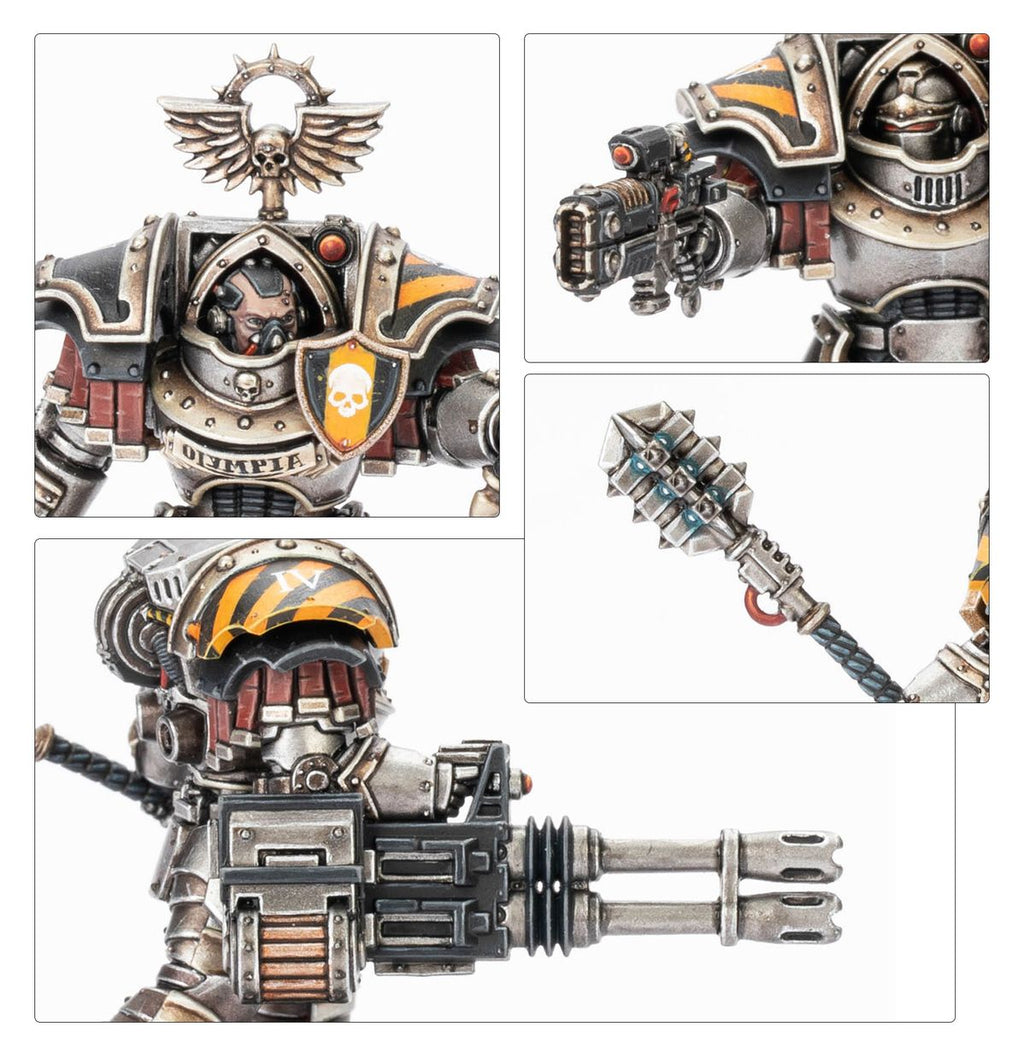 Cataphractii Terminators with Volkite Chargers and Power Mauls