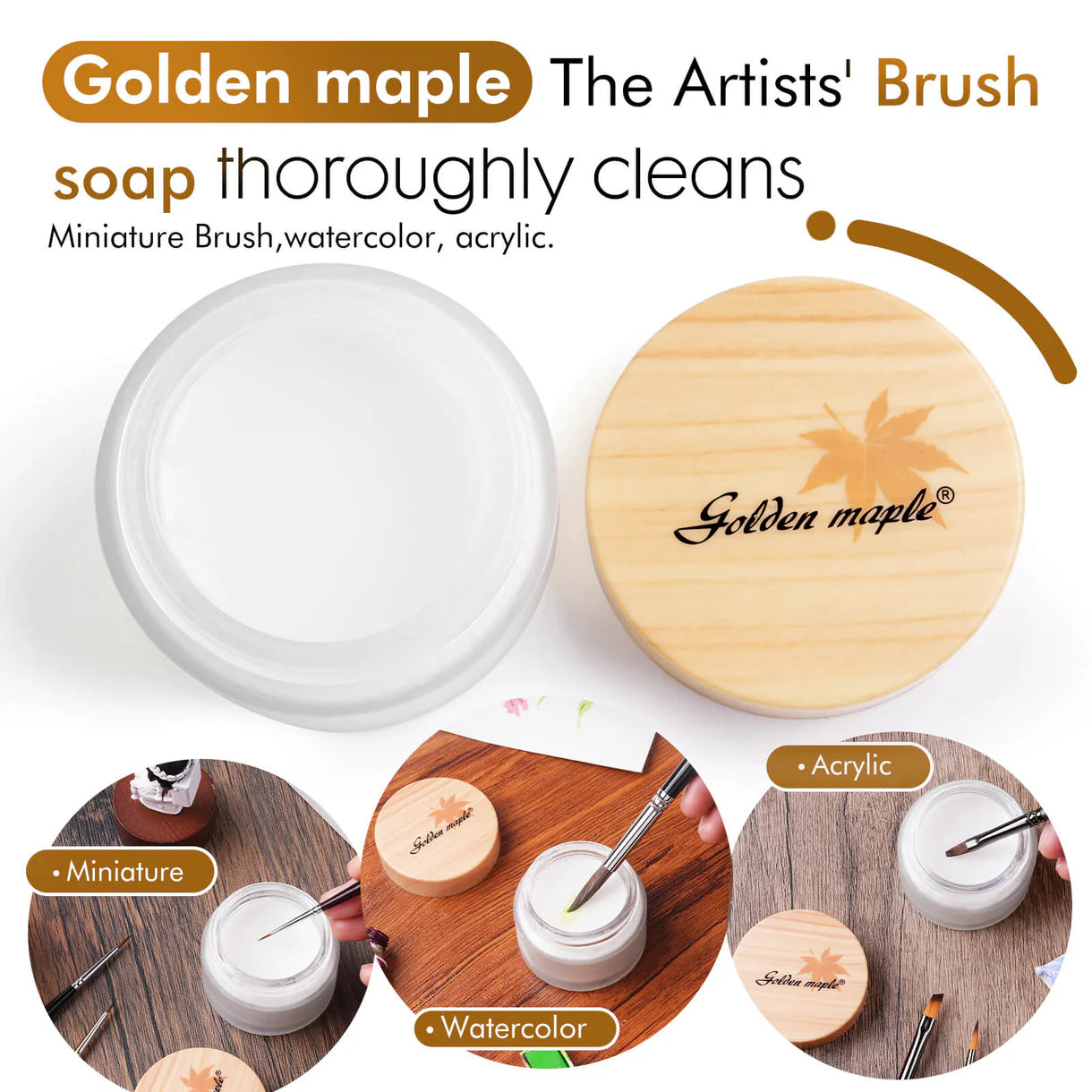 Master I Brush Cleaner & Preserver, Cleaning Soap, 30g