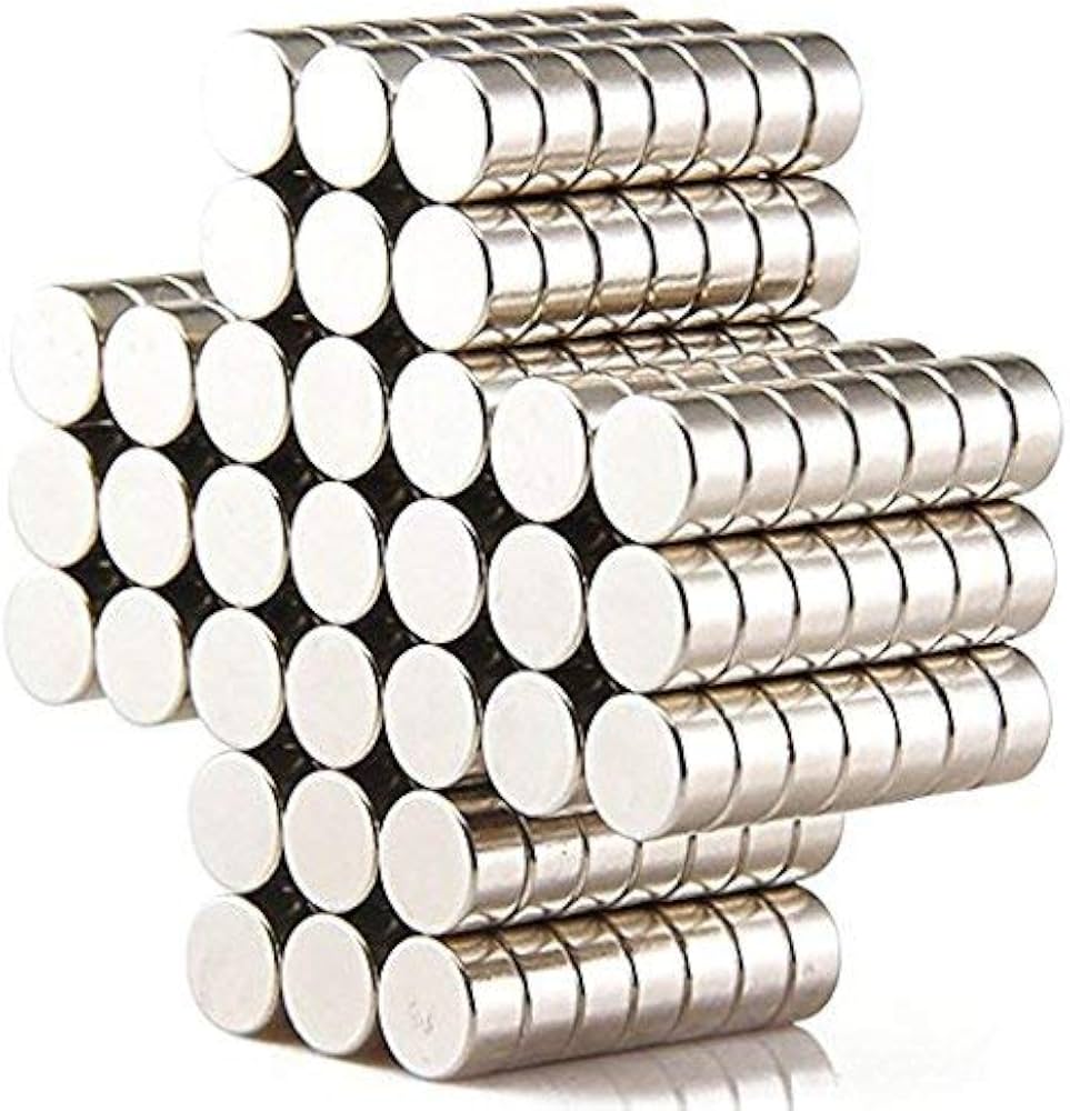 6x2.75mm 100 Pcs Round Magnets