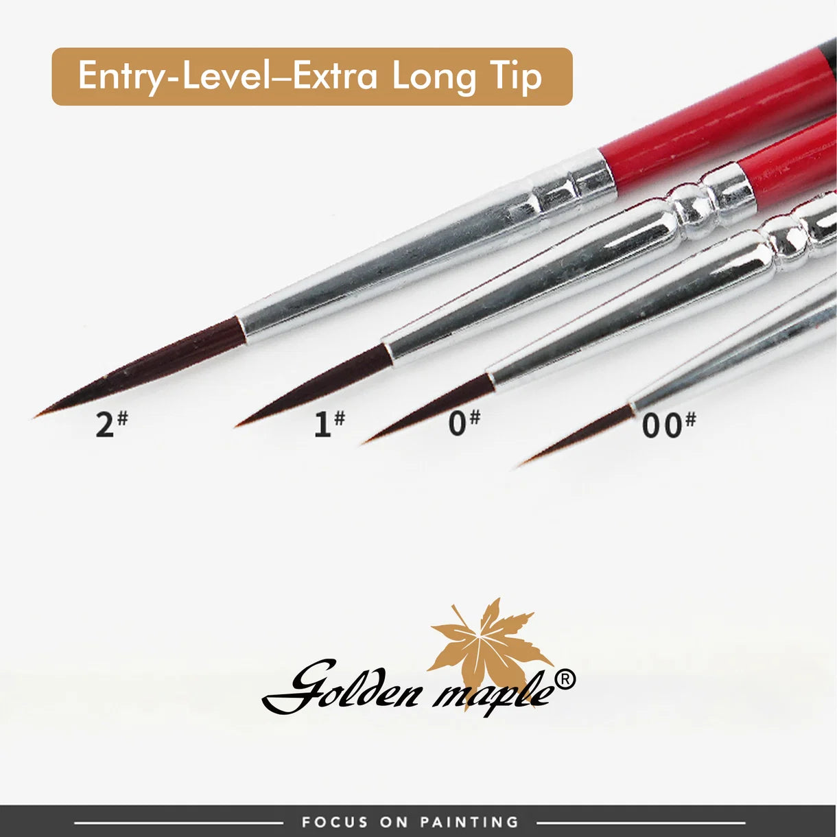 Entry-Level Nylon Detail Brushes - 16pcs/set