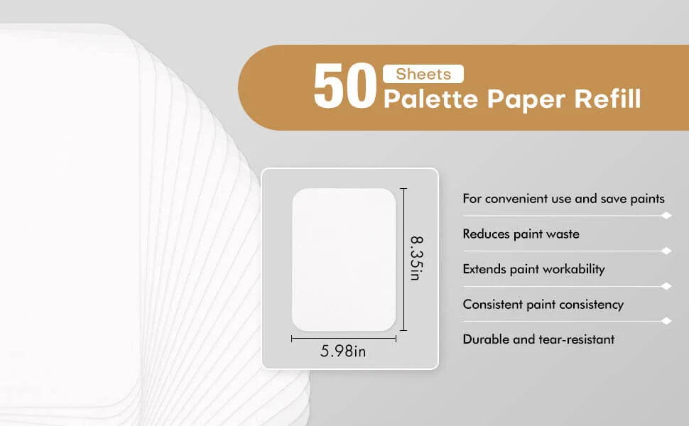 Hydration Paper Sheets for Wet Palette (50 pack)