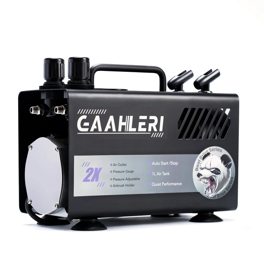 Airbrush Air Compressor GT-918 (Dual Drive Series)