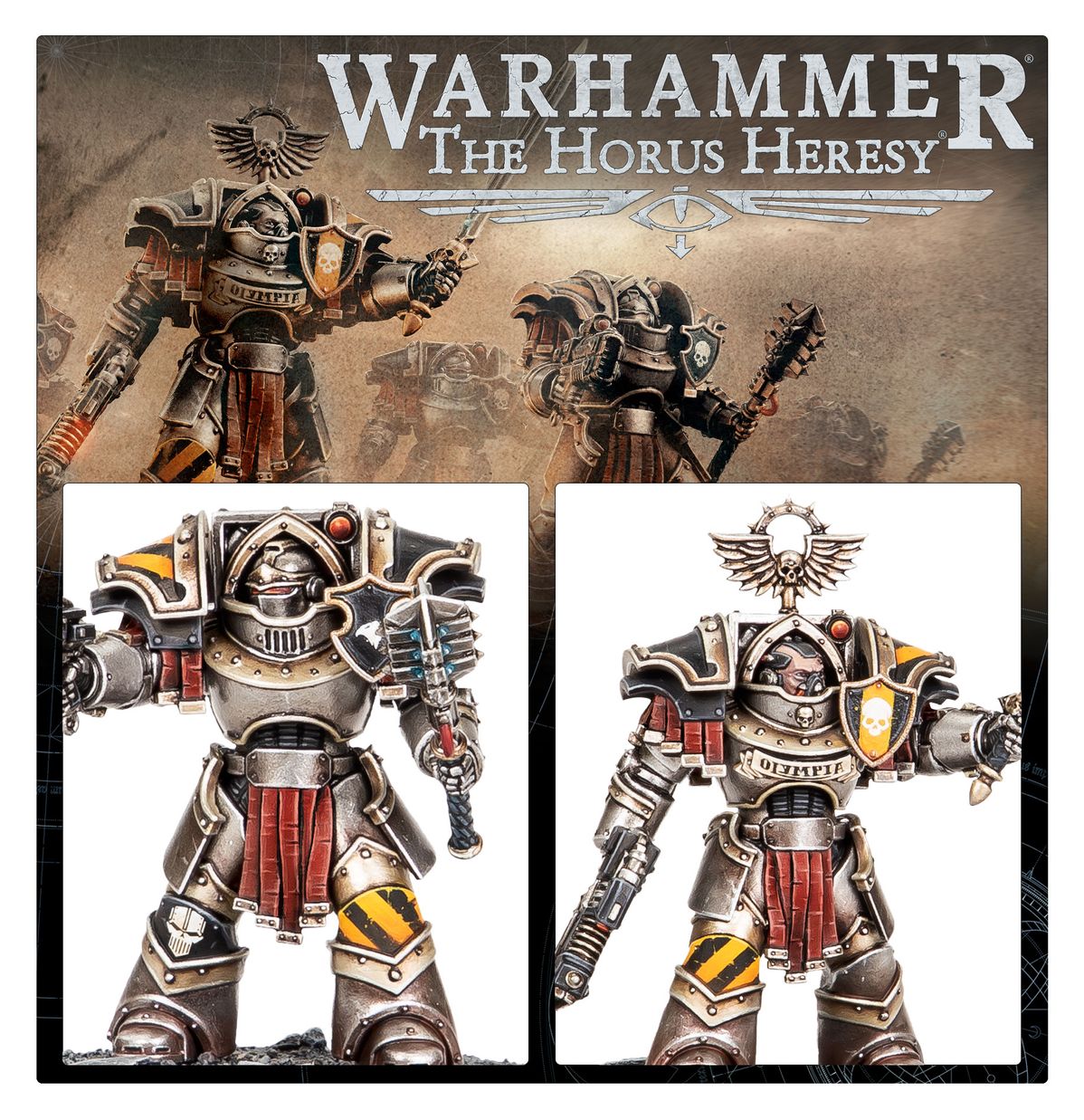 Cataphractii Terminators with Volkite Chargers and Power Mauls