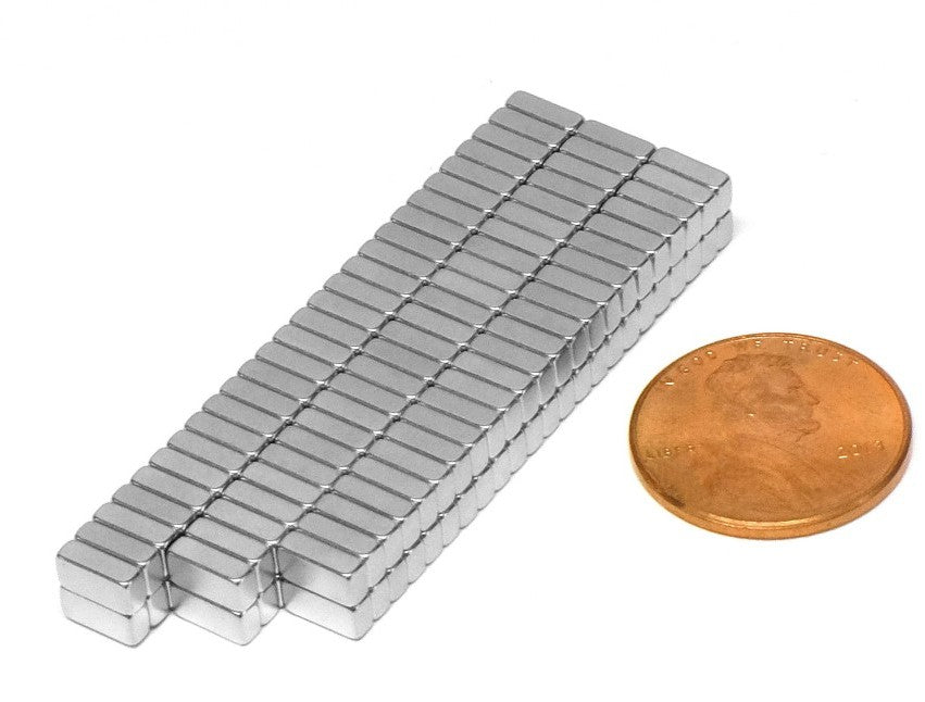 6 x 3 x 2mm 100 Pcs Rectangle Magnets