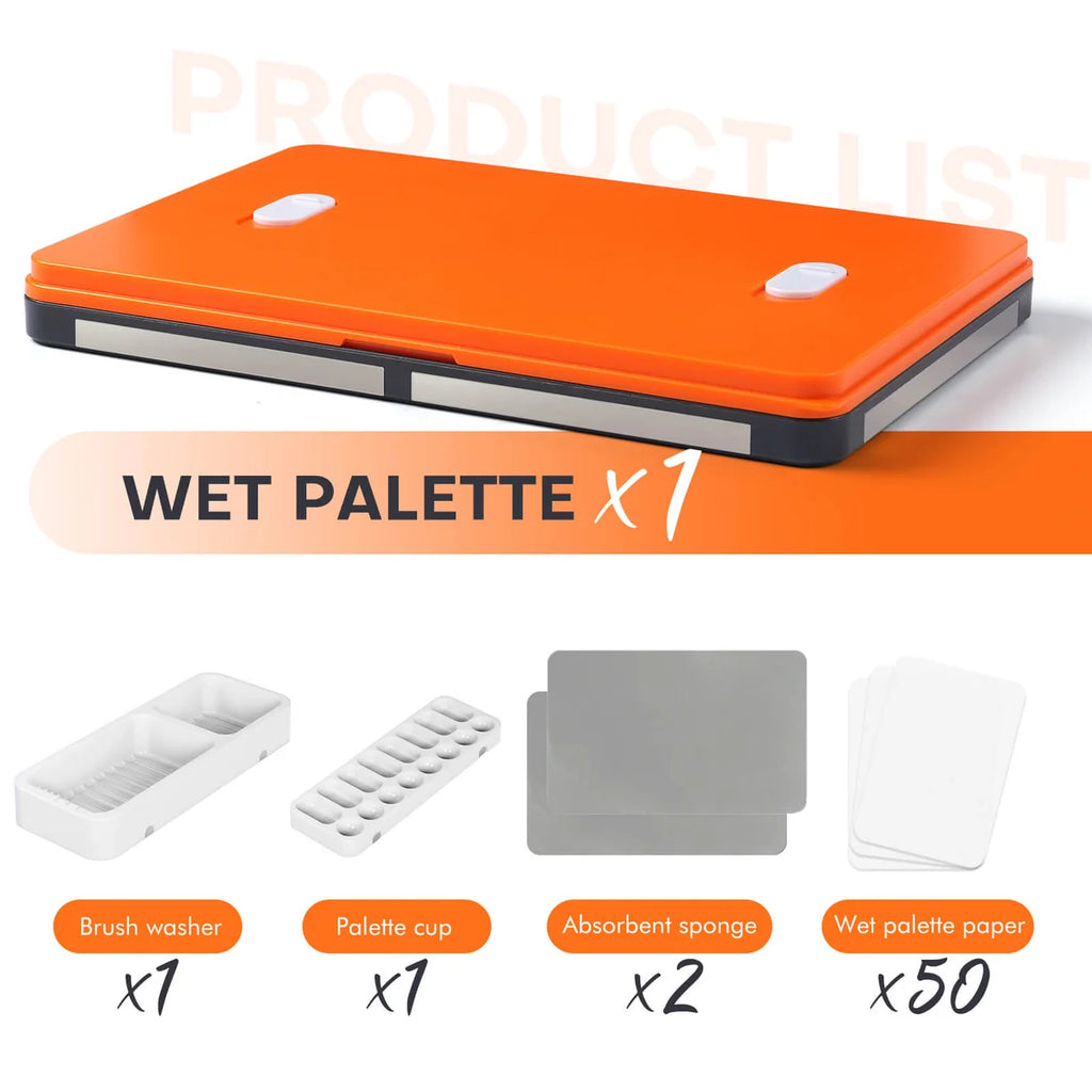 3-in-1 Extra-Large Wet Palette Kit Magnetic & Ventilated