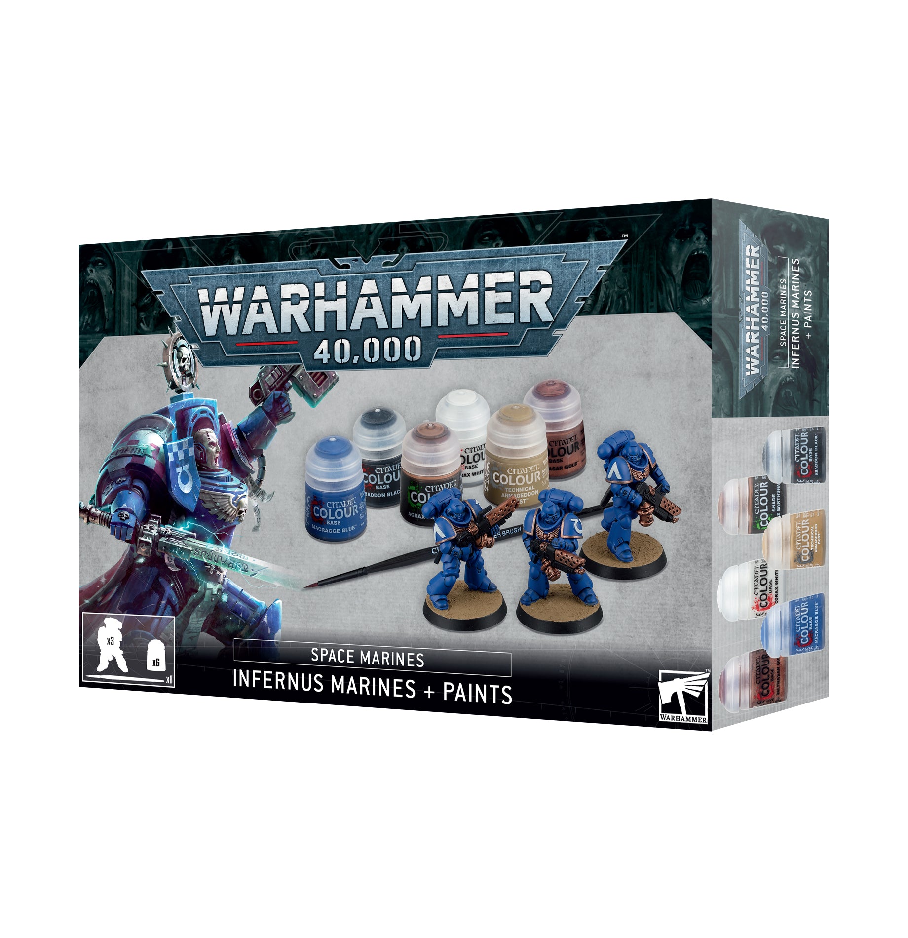Warhammer 40K Space Marines Paint+Model set