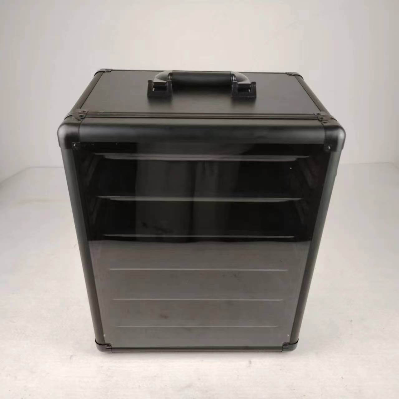 EVORETRO Aluminum Miniatures Display Case with 5 Magnetic Trays