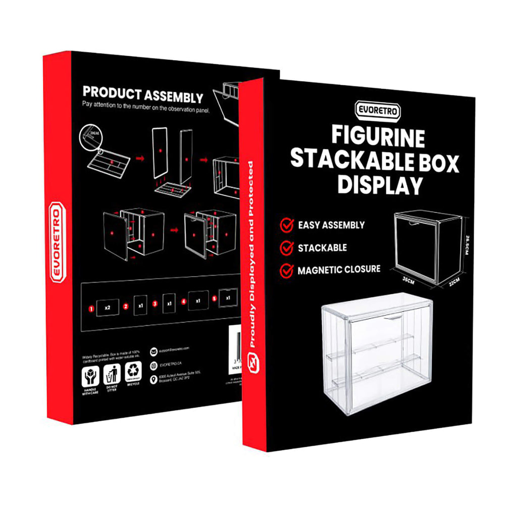 Stackable Collectible Display Box with Magnetic Closure