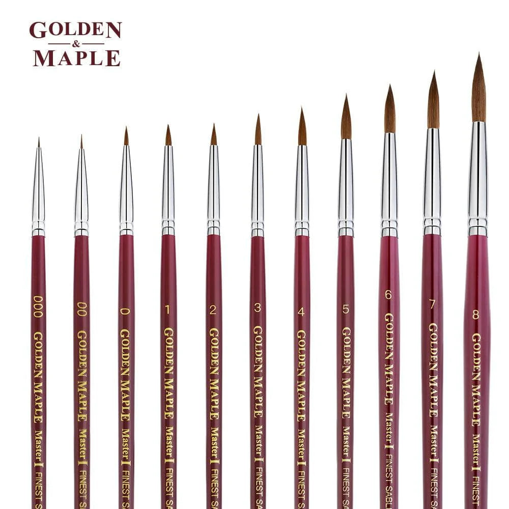 Golden Maple Master I: Kolinsky Sable (Size 2)
